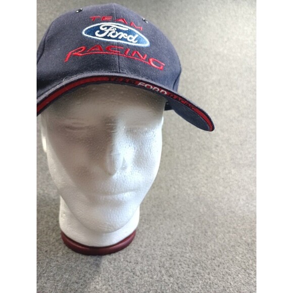 Team Ford Racing Charter Member Snap Back Blach Logo Hat Adjustable - Picture 2 of 14